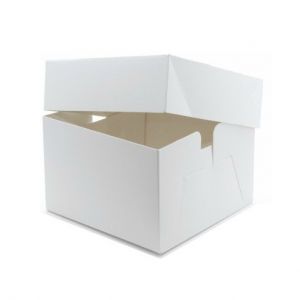 White Wedding Cake Boxes Standard Depth
